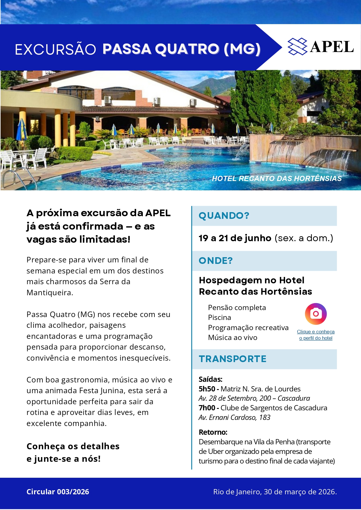 Panfleto de excurso Passa Quatro MG page 0001